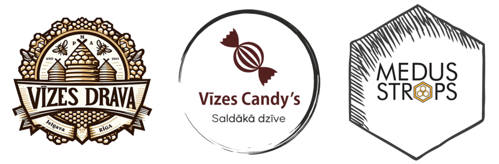 Medus, Latvijas medus, ziedputekšņi, bišu maize, Logo, Vīzes drava, "Medus Strops" , Latvija.